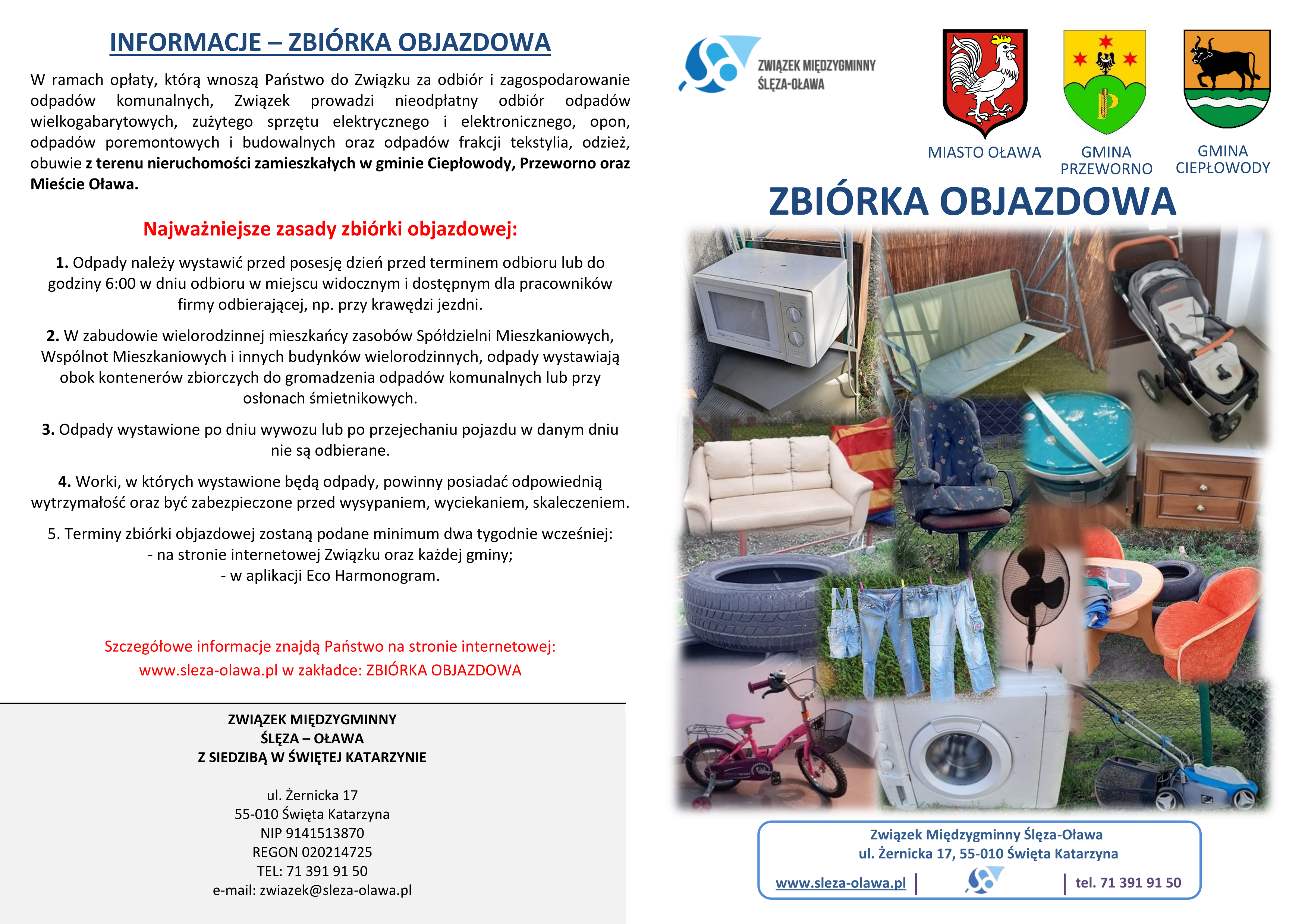 aktualność: Zbiórka objazdowa odpadów gabarytowych